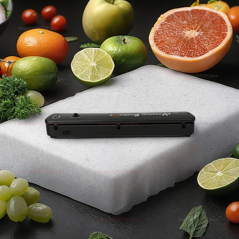 220V 110V Electric Vacuum Sealer Machine Food Saver with Vacuum Bags Compact Household Food Freshness System Kitchen Appliance